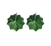 3D Printed Fidget Toy, 2Pcs Fractal Sensory Fidget Star with Handle, Hexagonal Decompression Satisfying Click Sound & Hexagon Design for Office Desks As a Stress-Relief