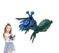 3D Printed Fidget Toy - Articulated Shrimp Sculpture, Movable Crustacean Replca, Creative Display Piece With Smooth Motion | Sensory Companion For Calming Focus Home workspaces Playtime Relaxation Art