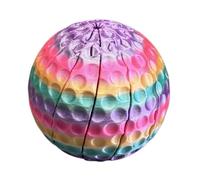 3D Printed Fidget Toy, Transforming Spiral Ball Sensory Stress Relief Gadget, Flexible Twisting Decompression Desk Accessory for Anxiety, Macaron Color 6cm Gift Multicolor