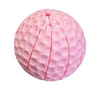 3D Printed Fidget Toy, Transforming Spiral Ball Sensory Stress Relief Gadget, Flexible Twisting Decompression Desk Accessory for Anxiety, Macaron Color 6cm Gift Pink