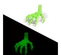 3d Printed Fidget Toys 3d Printed Things Skeleton Hand Fully Articulated for Halloween Home Office Bookshelf Executive Desk Decoration-Luminous Green||14.6cm