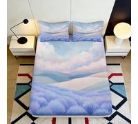 3D Printed Fitted Sheet Microfiber Galaxy Starry Sky Bed Cover for Bedroom Decor and Mattress Protection in Europe 90x200x25cm