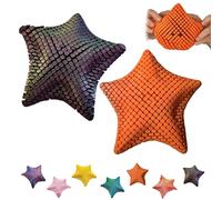 3D Printed Flexi Playful Star, Sensory Fidget Stars, Articulated Galaxy Starfish Toys for Relaxation, Handheld Desk Decor Gift (2PCS-C)