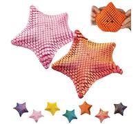3D Printed Flexi Playful Star, Sensory Fidget Stars, Articulated Galaxy Starfish Toys for Relaxation, Handheld Desk Decor Gift (2PCS-A)