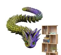 3D Printed Flexible Snake - Movable Articulated Animal Toy, Realistic Desk Figure, Collectible Crafts | Desktop Ornament Home Car Aquarium Decoration Gift for Friends Mother