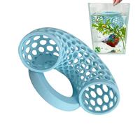 3D Printed Floating Fish Tunnel - 13×8.3×5.3cm Lightweight Betta Play Tube, Safe Smooth Edges, Fun Aquarium Floating Cave for Hiding and Exploring | Enrichment Tunnel for Betta Fish Stress Relief and