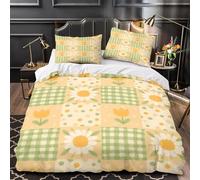 3D Printed Flowers Duvet Cover Super King Size For Kids Teens Polka Dots Bedding Set The Ultra-Soft 3 Pieces includes 1 Quilt Covers 260x220 and 2 Pillowcases L.2184