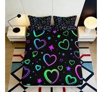 3D Printed Forest Animals Fitted Sheet Microfiber Deep Pocket Bedroom Bedding Forest Animals Mattress Fitted Cover Breathable Elastic Washable Single（100x190cm）