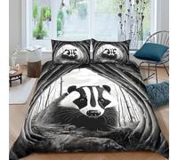 3D Printed Forest Badger Duvet Cover, Microfiber Comforter Cover Hidden