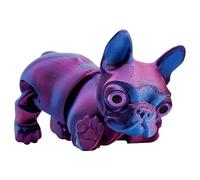 3D Printed French Bulldog Figurine, Cute 3D Printed Animals Dog Figure Fidget Toy, Joints Articulated French Bulldog Statue Desktop Ornaments, Stress Relieve Dog Doll Home Office Decoration