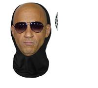 3D printed fun mask elastic mesh camouflage full face mask for men and women role playing headdress hip hop fashion hood hat(E)