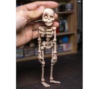 3D Printed Funny Goth Skeleton Fridge Magnets, Posable Body Skeleton Magnets, Mini Skull Fridge Magnets with Movable Joints, Multi-Color Human Skull Magnetic Decor for Refrigerator Locker (A)