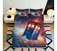 3D Printed Galaxy Spaceship Fitted Sheet Microfiber Deep Pocket Bedroom Bedding Galaxy Mattress Fitted Cover Washable 120x200x25cm