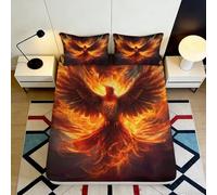 3D Printed Galloping Horse Fitted Sheet Microfiber Deep Pocket Bedroom Bedding Non-Slip Horse Mattress Fitted Cover 160x200x25cm