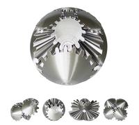 3D Printed Gear Ball Fidget Toy - Steampunk GearSphere Spinner, Durable Smooth Rotation Stress Relief Desk Gadget, Unique Birthday for Teen Boys & Adults (Silver)
