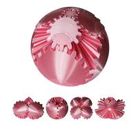 3D Printed Gear Ball Fidget Toy - Steampunk GearSphere Spinner, Durable Smooth Rotation Stress Relief Desk Gadget, Unique Birthday for Teen Boys & Adults (Pink)