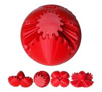 3D Printed Gear Ball Fidget Toy - Steampunk GearSphere Spinner, Durable Smooth Rotation Stress Relief Desk Gadget, Unique Birthday for Teen Boys & Adults (Red)