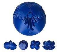 3D Printed Gear Ball Fidget Toy - Steampunk GearSphere Spinner, Durable Smooth Rotation Stress Relief Desk Gadget, Unique Birthday for Teen Boys & Adults (Navy Blue)