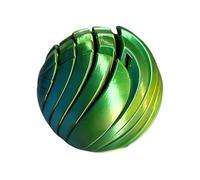 3D Printed Gear Ball - slimee Ball Sensory Toy, Liquid Flow Rotating Sphere | kinetiic Desktop Stress Relief Gadget, Unique Tactile Fidget Spin Hand Motion For anxietty