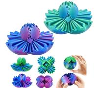 3D Printed Gear Balls, 2PCS Gear Sphere Fidget Toy, Spinning Gear Sphere, Helix Fidget Toy for Work and Travel Sensory Stress and Anxiety Relief