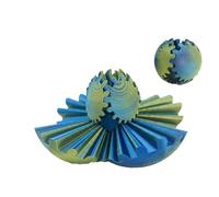 3D Printed Gear Sphere Fidget Toy - 8CM Portable Gear Ball, Steampunk Whirling Wonder Fidget Gearsphere, Torque Ball Turning Toys, Stress Relief Toys for kids Adults Home Travel Anxiety ADHD