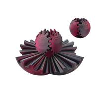 3D Printed Gear Sphere Fidget Toy - 8CM Portable Gear Ball, Steampunk Whirling Wonder Fidget Gearsphere, Torque Ball Turning Toys, Stress Relief Toys for kids Adults Home Travel Anxiety ADHD