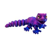 3D Printed Gecko - Lizard Figurine | 3D Printed Lizard Model,Miniature Chameleon And Gecko With Realistic Eyes Multi-Color Gradient Model Desk Toy For Kids Dorm Room, Print Animals,Fidget Toy,
