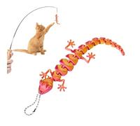 3D Printed Gecko - Lizard Shape Articulated Figures | 3D Printed Toys - for Cat Teaser Head Replacement Home Desk Workplace Party Birthday Holiday