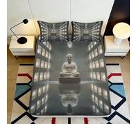 3D Printed Ginkgo Leaf Fitted Sheet Microfiber Soft Bedroom Bedding Set Ginkgo Leaf Mattress Fitted Cover Deep Pocket Non-Slip Full Wrap for All Ages Single（100x200cm）