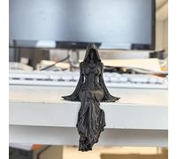 3D-Printed Gothic Faceless Reaper Goddess Monitor Ornament - Dark Witch Figurine for Gaming, Office & Home Desk, a Mysterious Halloween Decor & Unique Unisex Gift