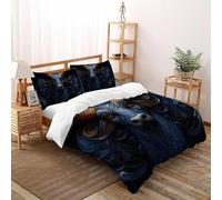 3D Printed Gothic Highland Cattle Duvet Cover Wild Land Animal Bedding Set 3Pcs Soft Microfiber with Pillowcases,Hidden Zipper for Boys And Girls Super King（260x220cm） Room Decor