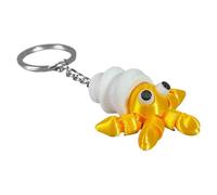 3D Printed Hermit Crab, Flexible Figure, 11.5x4.7x1.5cm, Full Articulated Flexible Hermit Crab Fidget Toys, Stress Relief Sensory Gadget, Decorative For Office, School, Bag, Keyring