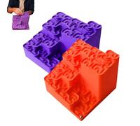 3D Printed Hilbert Curve Marble Run, Fractal Ball Track, Endless Looping Fractal Maze with Steel Balls, Fractal Math Desk Toy & Kinetic Art (2pc)