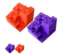 3D Printed Hilbert Curve Marble Run, Fractal Ball Track Kinetic Art, Mathematical Desk Toy, Relaxing Stress Relief Ornament, Surprise Gift for Math & Science Lovers (2pcs)