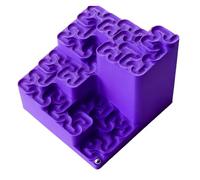 3D Printed Hilbert Curve Marble Run: Fractal Ball Track Mathematical Desk Toy, Kinetic Art Relaxing Stress Relief Fidget Toys, Home & Office Decor Gift for Adults