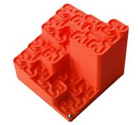 3D Printed Hilbert Curve Marble Run: Fractal Ball Track Mathematical Desk Toy, Kinetic Art Relaxing Stress Relief Fidget Toys, Home & Office Decor Gift for Adults
