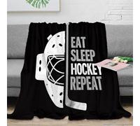 3D Printed Hockey goalie design Cozy Throw Blanket Microfiber Soft Warm Bedding Sporty graphic tee All Season Blanket Lightweight Machine Washable for Adults Teens Couples 80×90inch(200x230cm)
