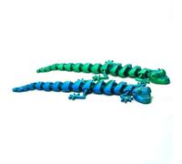 3D Printed House Lizard Ornament,Articulated Wall Gecko Flexible Joint Models