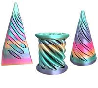 3D Printed Impossible Cone,Spiral Cone Fidget Toy Impossible Pyramid Passthrough Toy,3D Printed Expanded Sensory Fidget Star Toy