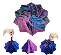 3D Printed Impossible Cone,Spiral Cone Fidget Toy Impossible Pyramid Passthrough Toy,3D Printed Expanded Sensory Fidget Star Toy