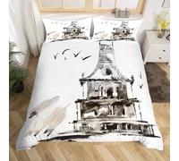 3D Printed Japan Style Duvet Cover Single 2 Pieces 135x200cm Japan Bedding Set with Hidden Zipper Soft Microfiber Comforter Quilt Cover with 1 Pillowcase 50x75cm（style 128-7）
