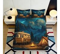 3D Printed Jungle Animal Pattern Fitted Sheet Microfiber Washable Bedroom Bedding Non-Slip Deep Pocket Jungle Animal Mattress Fitted Cover Single（90x190cm）