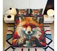 3D Printed Jungle Gorilla Fitted Sheet Microfiber Soft Exotic Rainforest Bed Sheet Anti-Slip Protection Washable Decor for Home Bedroom Guestroom 90x200x25cm
