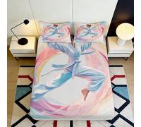 3D Printed Karate Pattern Fitted Sheet, Microfiber, Bed Cover, Non-slip