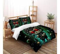 3D Printed Kawaii Hedgehog Duvet Cover Wild Cute Animal Bedding Set 3Pcs Soft Microfiber with Pillowcases,Hidden Zipper for Kid Teens Super King（260x220cm） Modern Home Decor