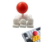 3D Printed Keyboard Joystick Keycap Wasd Directional Gaming Mechanical Arcade Stick Adapter Fast Action Pc Custom Replacement Controller DIY Novelty Movement Setup Esports(Red)