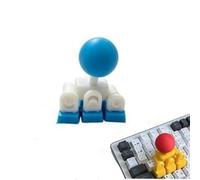 3D Printed Keyboard Joystick Keycap,WASD Directional Gaming Mechanical Arcade Stick Adapter,Fast Action Pc Custom Replacement Controller,DIY Novelty Movement,for Internet Cafe,Office Use (Blue White)