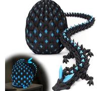 3D Printed Large Glow Dragon with Dragon Egg, 10.63in 3D Printed Animals, Articulated Toy, Sensory Animals Toy for Stress Relief, Funny Dragon Toy for Home and Office Decoration
