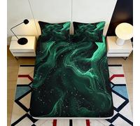 3D Printed Lavender Field Fitted Sheet Microfiber Deep Pocket Non-Slip Lavender Field Mattress Fitted Cover Bedroom Bedding Washable Single（100x200cm）