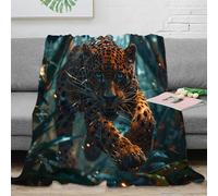 3D Printed Leopard Throw Blanket Fluffy Soft Cozy Super Soft Cozy Fuzzy Warm Throws with Anti-wrinkle/anti-tarnishing Lightweight Kids Boys Girls Christmas Birthday Present Present 50x60inch(127x152cm